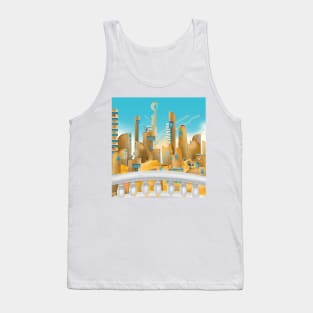 Science Fiction Desert City Tank Top